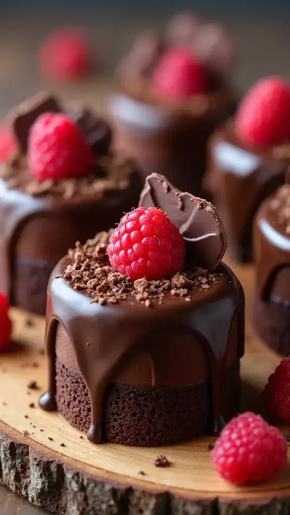 10 Adorable Mini Birthday Cakes That Will Steal the Show (You Won't Believe #5!) - 1. Heavenly Chocolate Ganache Mini Cakes