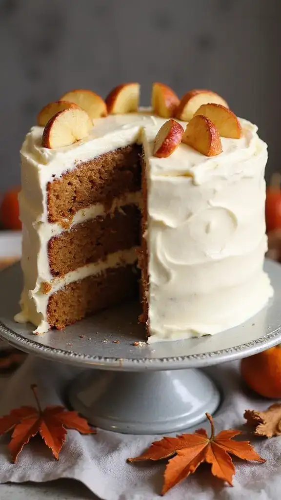 10 Easy Apple Cake Recipes That Will Make You the Star of Every Gathering! - 5. Spiced Apple Cake with Cream Cheese Frosting