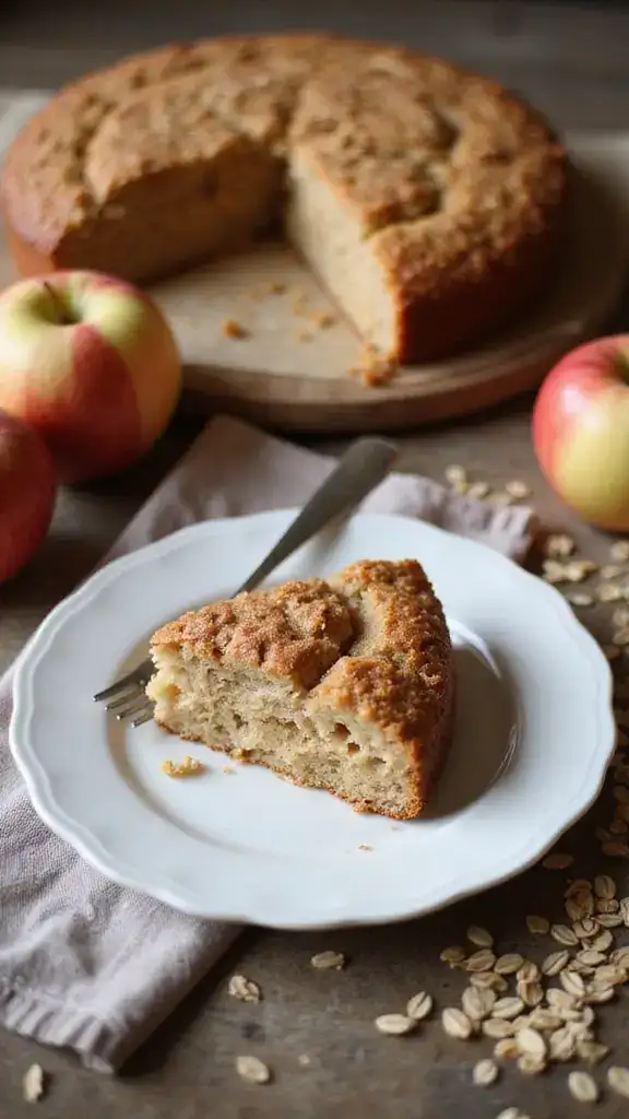 10 Easy Apple Cake Recipes That Will Make You the Star of Every Gathering! - 7. Healthy Apple Oatmeal Cake