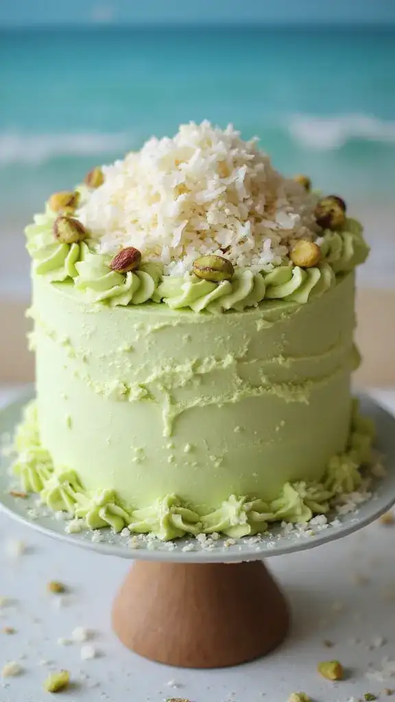 10 Flavor-Packed Pistachio Cakes You Won't Believe Are Homemade! - 10. Pistachio Coconut Cake