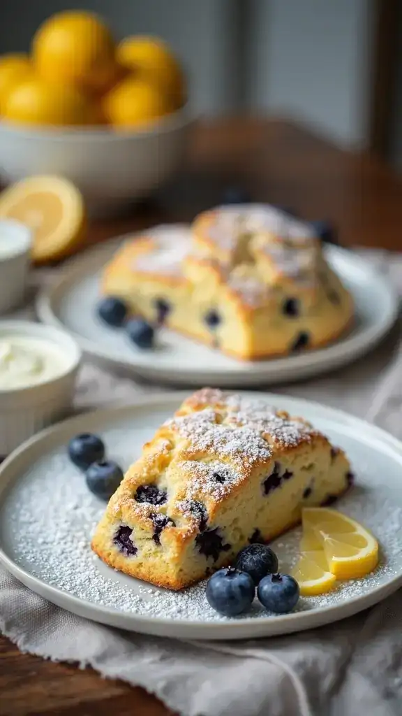 10 Lemon Blueberry Cakes That Will Be the Star of Your Next Celebration! - 10. Lemon Blueberry Scones
