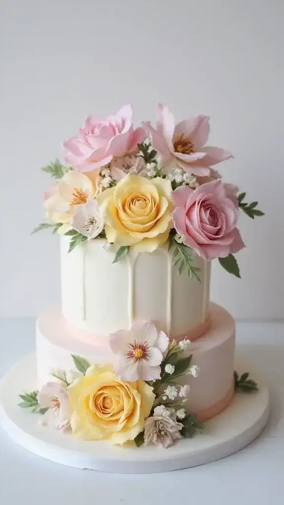 10 Mind-Blowing Bento Cake Designs That'll Leave You Speechless! - 2. Floral Wonders