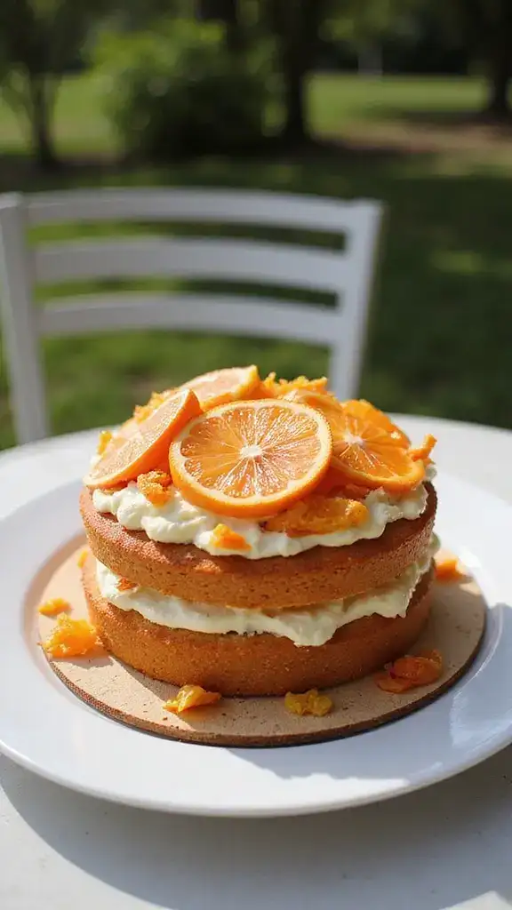 11 Beautiful Naked Aesthetic Cakes That Redefine Rustic Charm! (You’ll Want to Make #5!) - 4. Citrus Burst Surprise