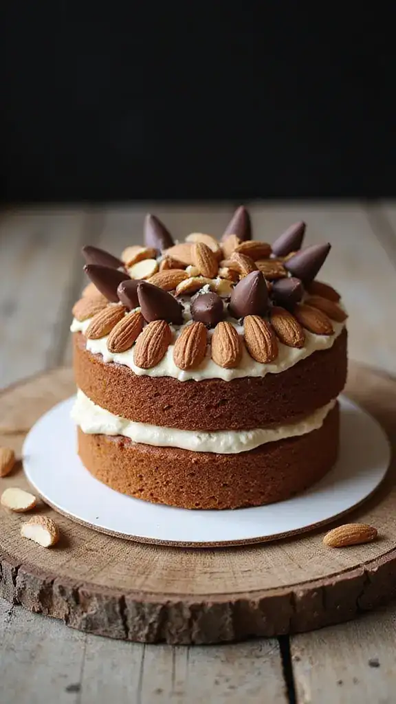 11 Beautiful Naked Aesthetic Cakes That Redefine Rustic Charm! (You’ll Want to Make #5!) - 9. Almond Joy deconstructed