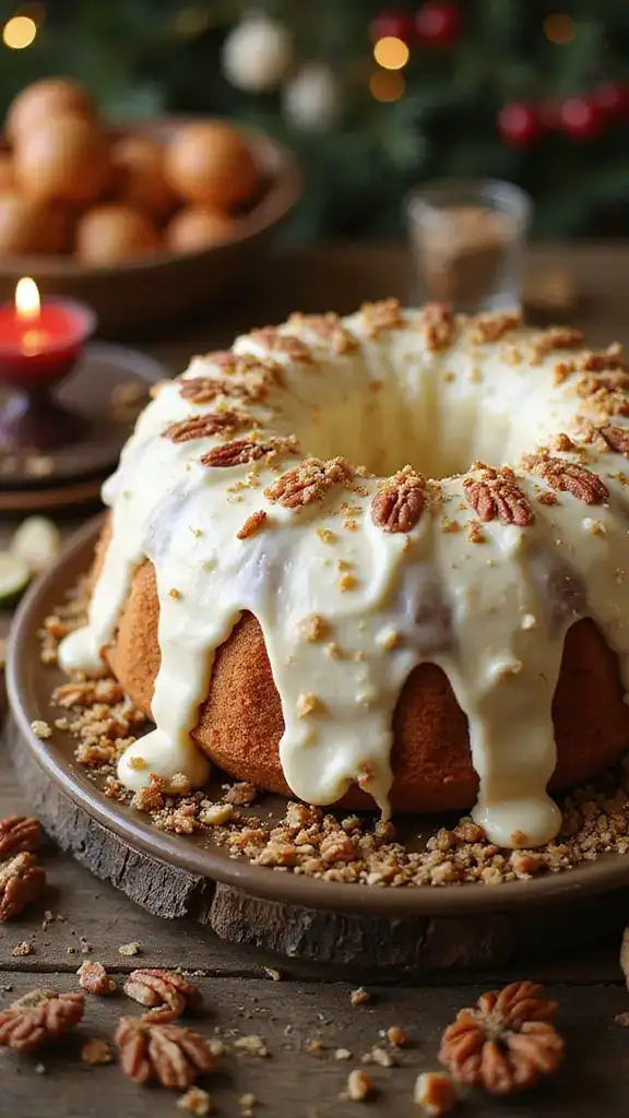 12 Festive Fruit Cake Decorations to Elevate Your Holiday Baking Game! - 12. Luxurious Cream Cheese Frosting