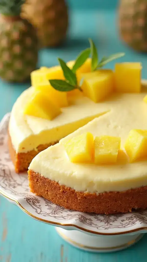 12 Fruity Pineapple Cake Recipes That Will Make Your Summer Sweet (Wait Until You Taste #8!) - 5. Pineapple Cream Cheese Cake