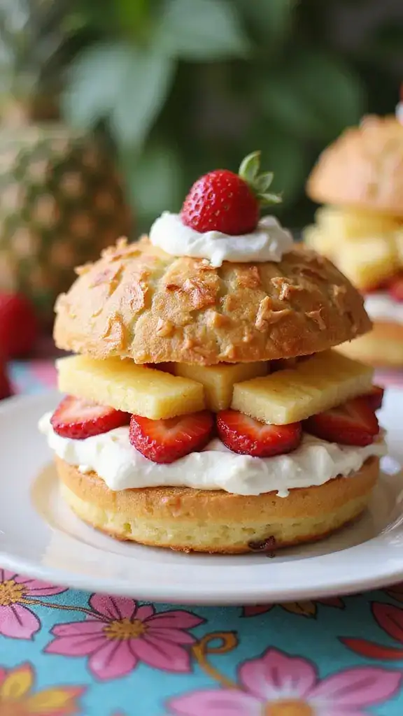 12 Fruity Pineapple Cake Recipes That Will Make Your Summer Sweet (Wait Until You Taste #8!) - 7. Pineapple Strawberry Shortcake