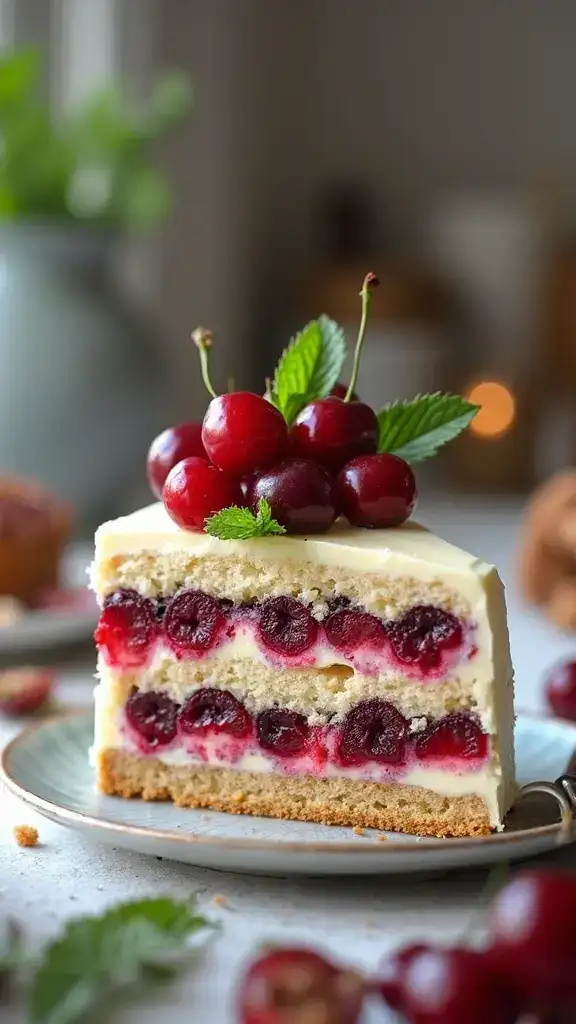 12 Gourmet Black Forest Cakes That Will Make You Feel Like Royalty! - 5. White Chocolate Black Forest Cake: A Decadent Upgrade