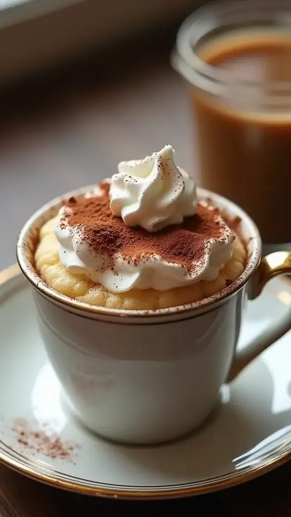 12 Gourmet Mug Cakes That Will Impress Your Dinner Guests (Trust Us on #5!) - 12. Tiramisu Mug Cake