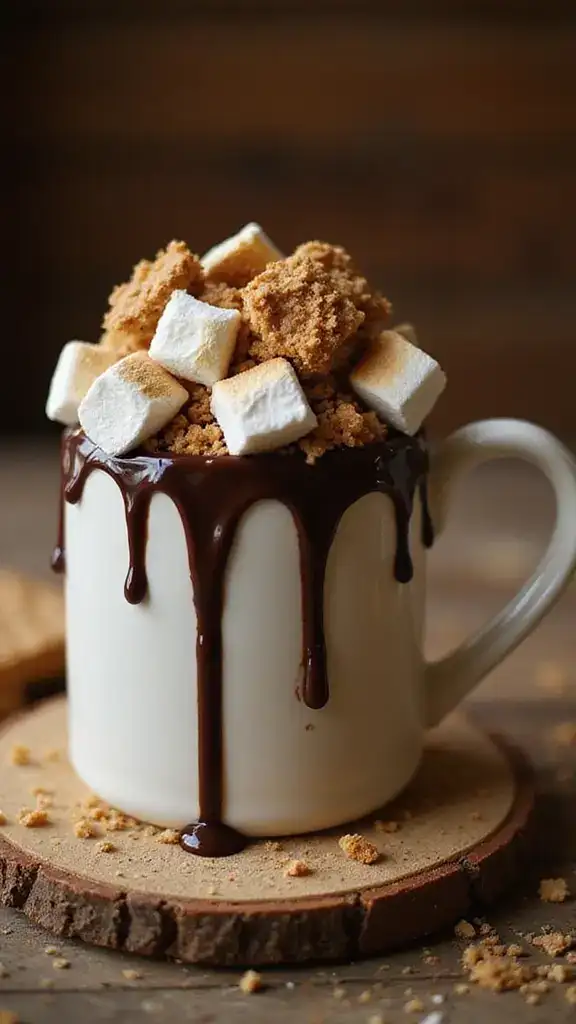 12 Gourmet Mug Cakes That Will Impress Your Dinner Guests (Trust Us on #5!) - 5. S'mores Mug Cake (Trust Us on This One!)