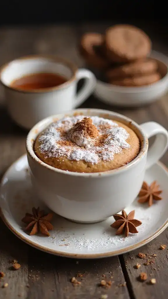 12 Gourmet Mug Cakes That Will Impress Your Dinner Guests (Trust Us on #5!) - 7. Chai Spice Mug Cake