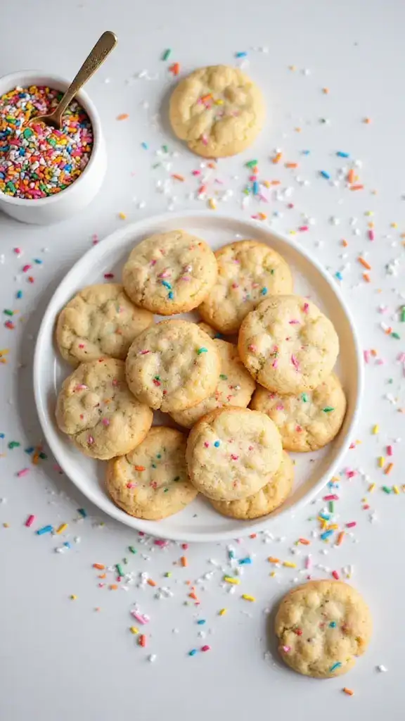 12 Irresistibly Easy Cake Mix Cookies That Will Make You the Star of Every Party! - 2. Funfetti Cake Mix Cookies