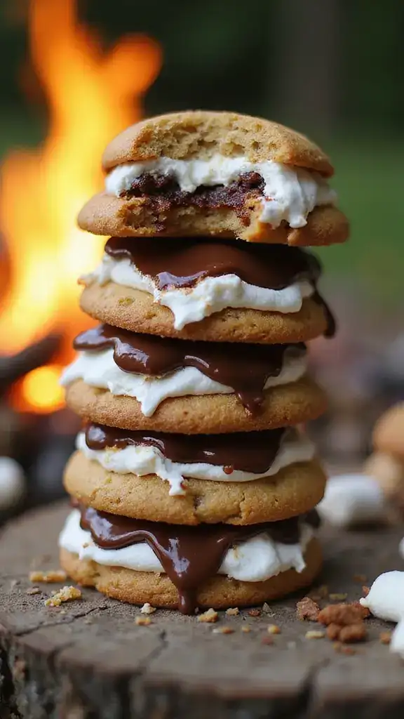 12 Irresistibly Easy Cake Mix Cookies That Will Make You the Star of Every Party! - 8. S'mores Cake Mix Cookies