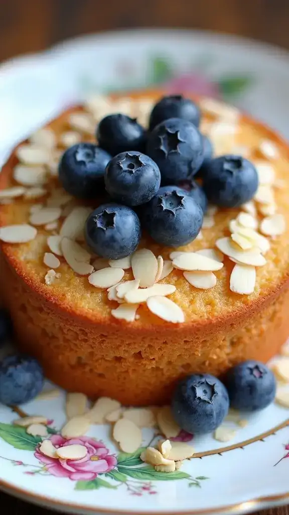 12 Show-Stopping Blueberry Cakes Perfect for Your Next Celebration! - 4. Blueberry Almond Cake