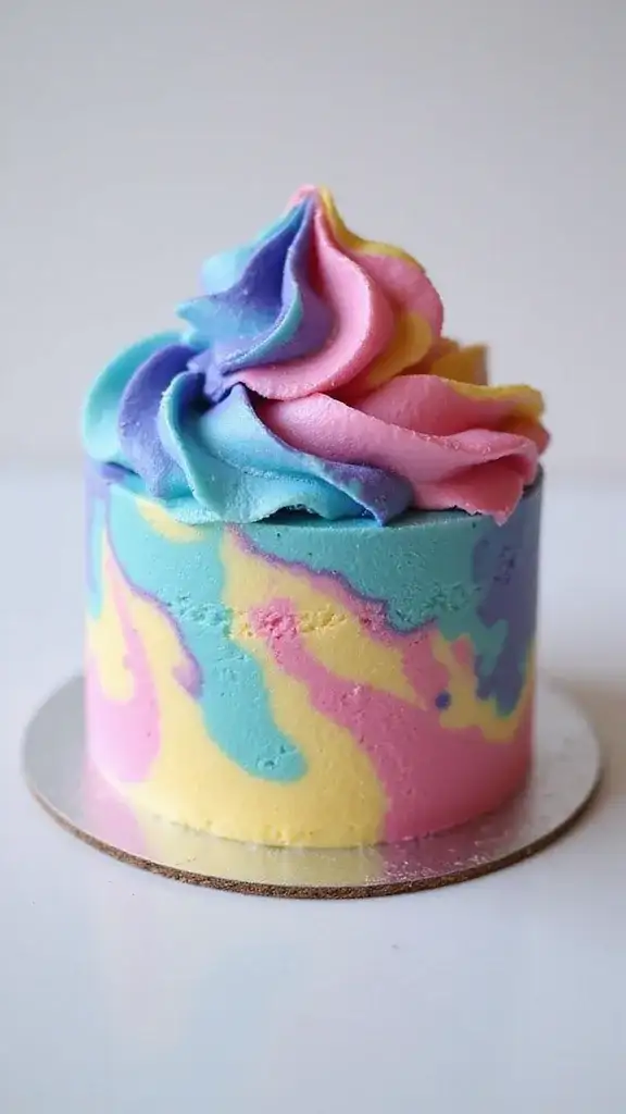 12 Small Cake Decoration Hacks That Will Transform Your Baking Game (You Won't Believe #5!) - 10. Marbled Magic