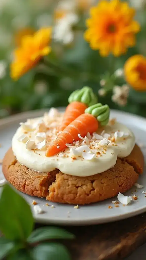 12 Stunning Decorated Cookie Cakes That Will WOW Your Guests (Number 3 is a Showstopper!) - 11. Carrot Cake Cookie Cake