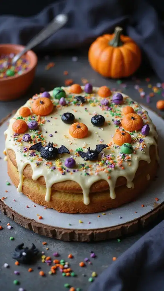 12 Stunning Decorated Cookie Cakes That Will WOW Your Guests (Number 3 is a Showstopper!) - 9. Halloween Monster Cookie Cake