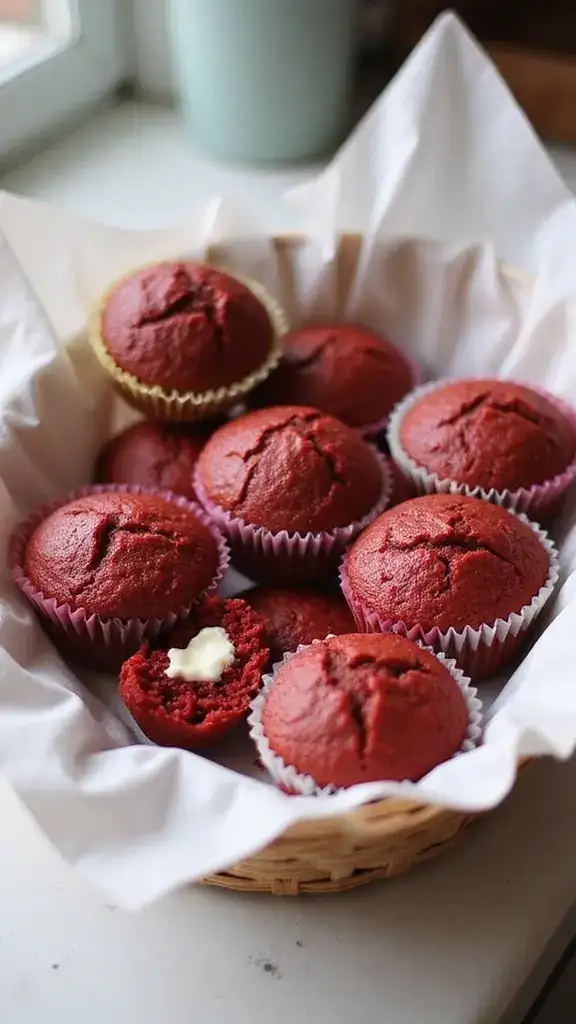 13 Decadent Red Velvet Cake Variations for Every Celebration (You Won't Believe #7!) - 12. Red Velvet Muffins