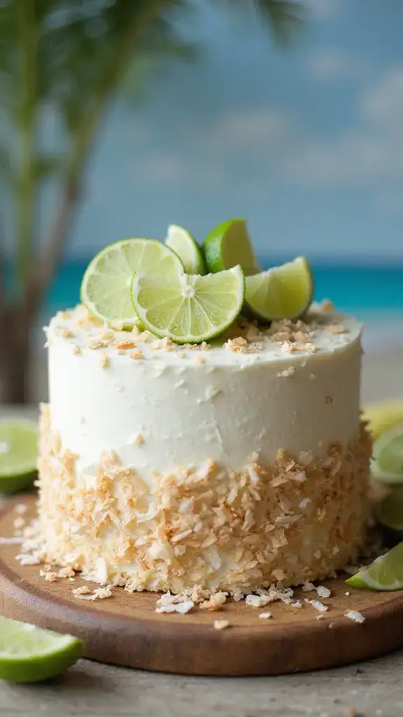 13 Unique White Cake Flavors That Will Surprise Your Taste Buds (You’ll Love #2!) - 4. Coconut Lime White Cake
