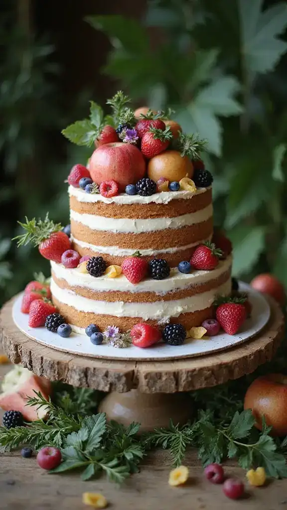 13 Vintage Cake Ideas That Will Make Your Celebration Unforgettable (#5 Is Pure Magic!) - 2. Rustic Charm with Naked Cakes