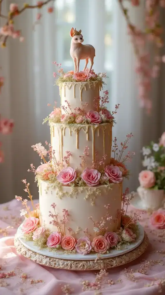 13 Vintage Cake Ideas That Will Make Your Celebration Unforgettable (#5 Is Pure Magic!) - 5. Whimsical Fairytale Layers
