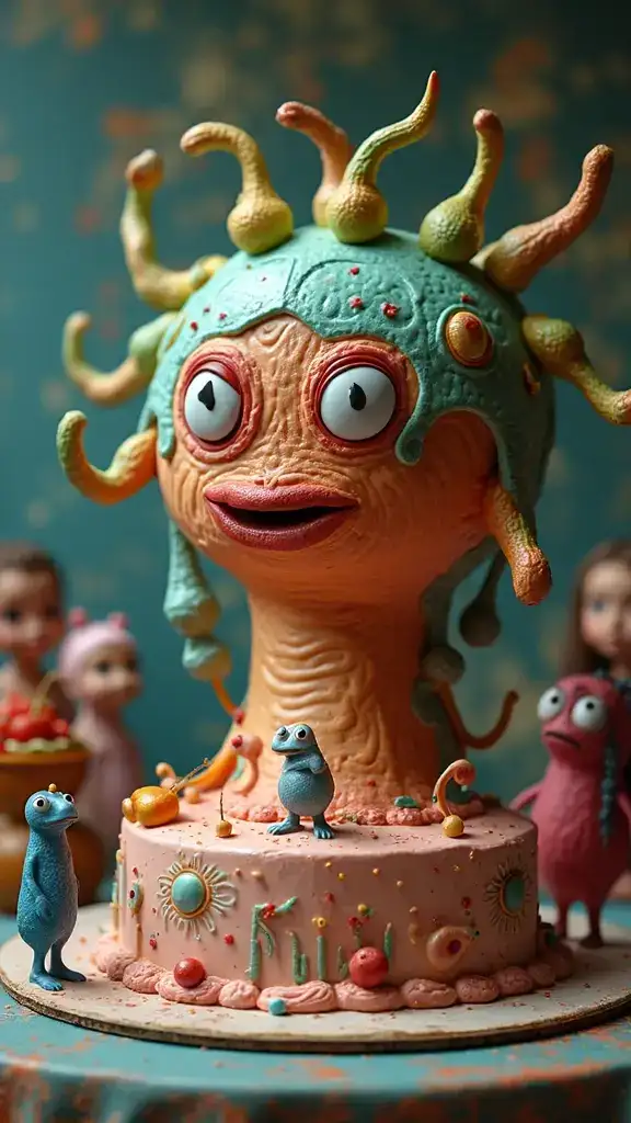 14 Comedic Ugly Cake Creations That'll Make Your Guests LOL! (Especially #11!) - 5. The 'What Is That?' Cake