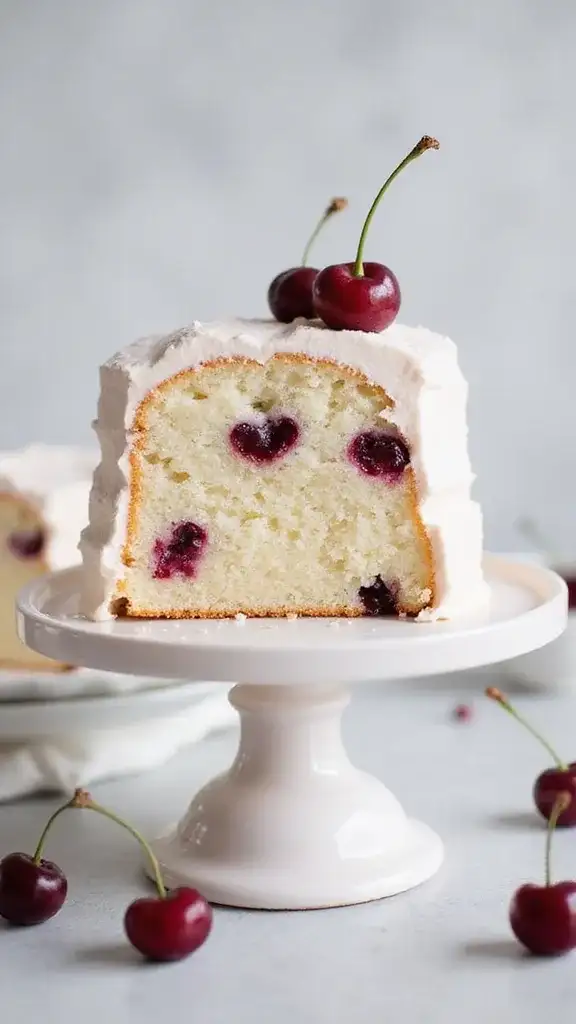 14 Unique Cherry Cake Variations That Will Blow Your Mind! - 12. Cherry Chiffon Cake