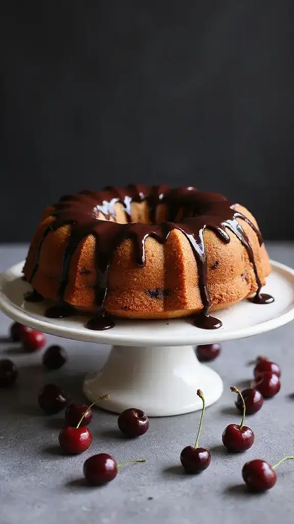 14 Unique Cherry Cake Variations That Will Blow Your Mind! - 2. Cherry Chocolate Chip Bundt Cake