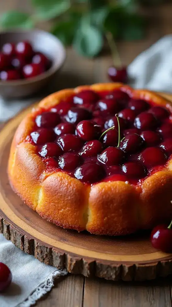 14 Unique Cherry Cake Variations That Will Blow Your Mind! - 8. Cherry Upside-Down Cake