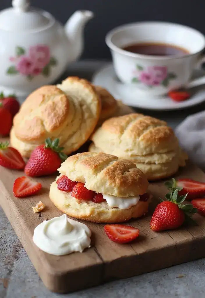 15 Delectable Strawberry Shortcake Variations You Can't Miss This Summer! - 8. Strawberry Shortcake Scones