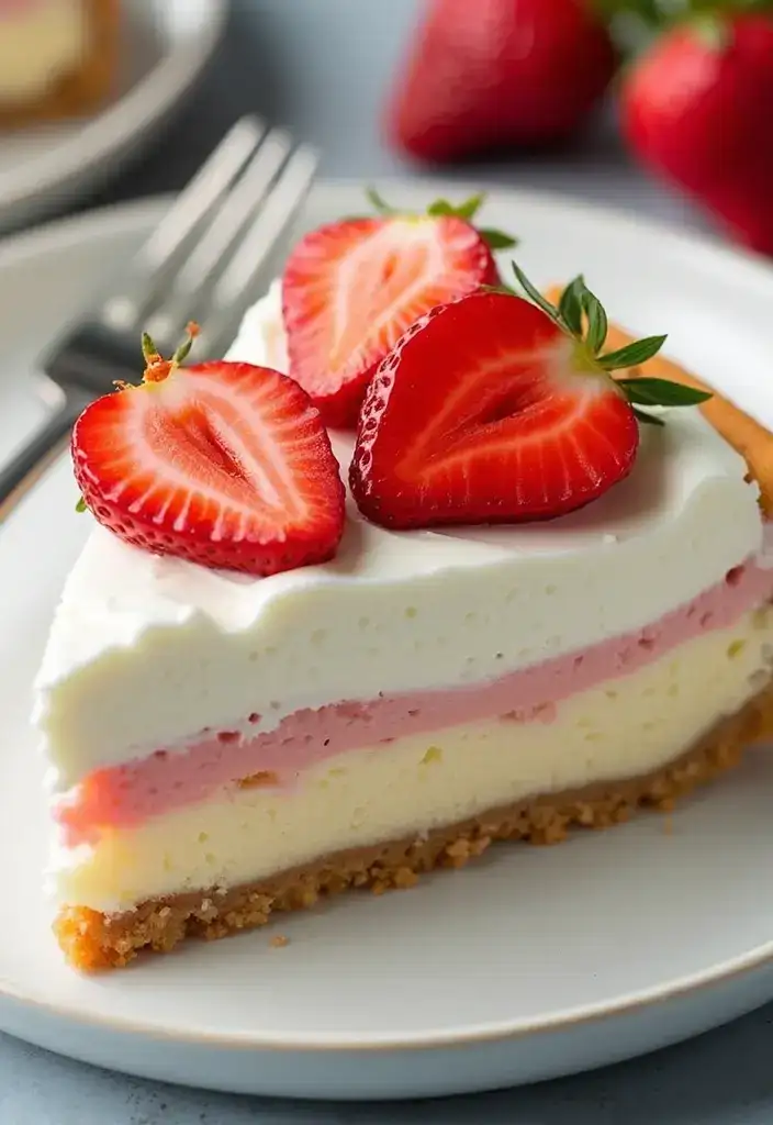 15 Delectable Strawberry Shortcake Variations You Can't Miss This Summer! - 9. Strawberry Shortcake Cheesecake