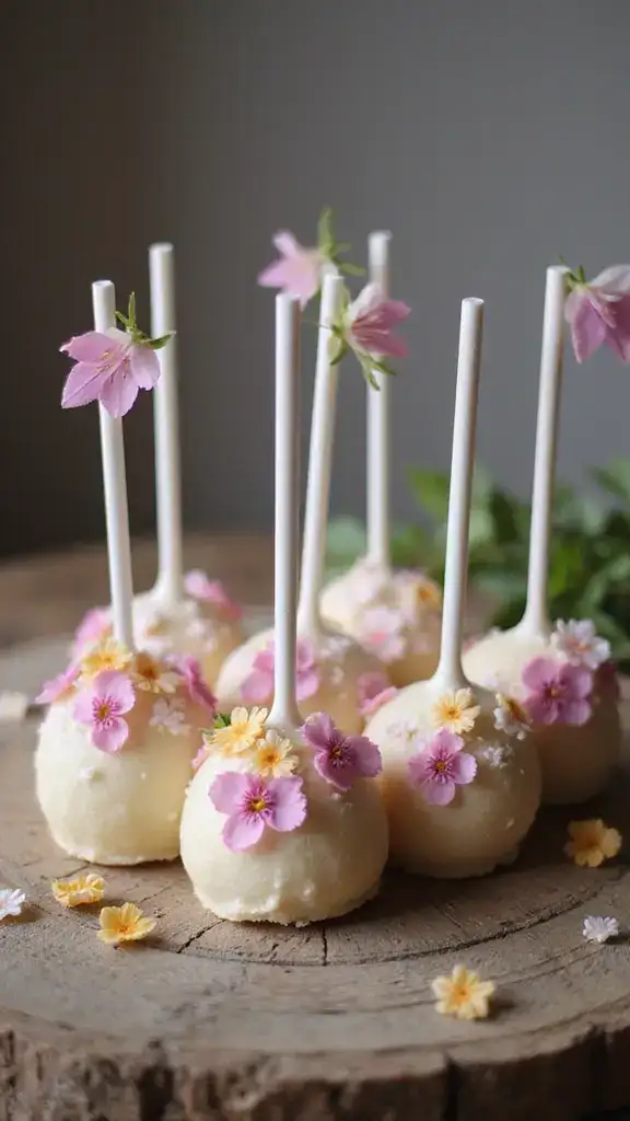 18 Creative Cake Pop Decorating Ideas That’ll Make You Say 'Wow!' - 4. Floral Fantasy