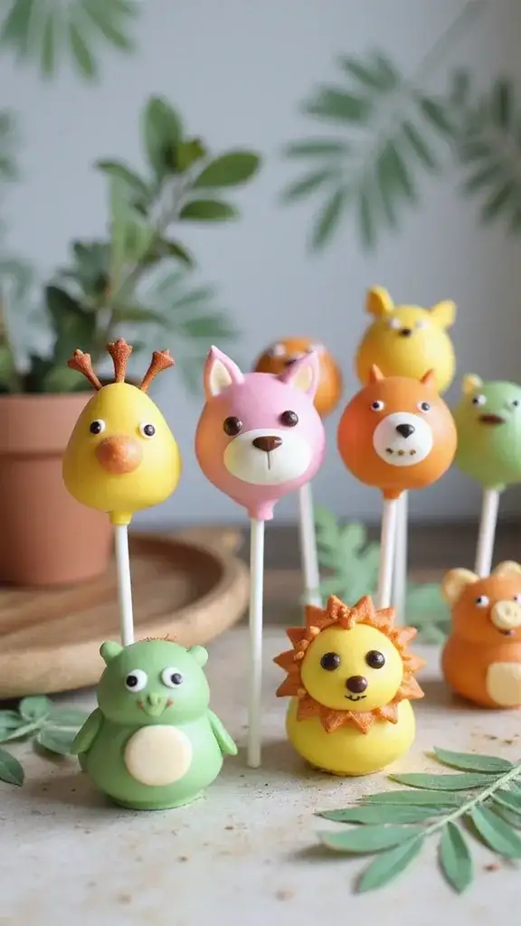 18 Creative Cake Pop Decorating Ideas That’ll Make You Say 'Wow!' - 5. Animal Kingdom Cake Pops