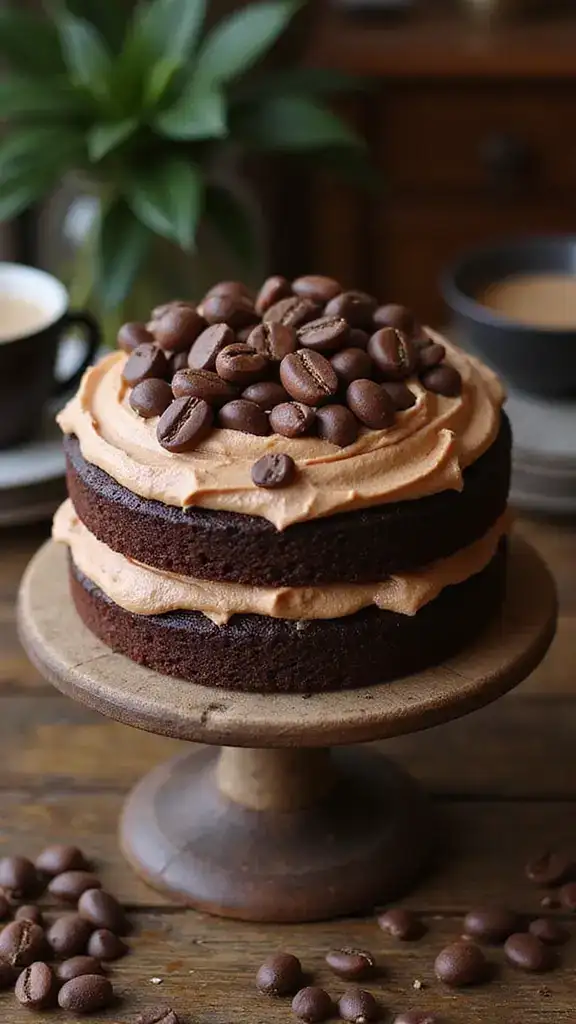 18 Show-Stopping Chocolate Cakes for Every Special Occasion (Your Guests Will Be Impressed!) - 5. Mocha Chocolate Cake