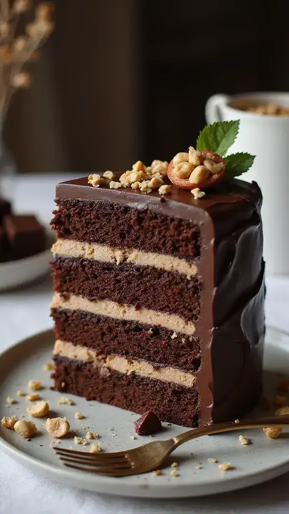18 Show-Stopping Chocolate Cakes for Every Special Occasion (Your Guests Will Be Impressed!) - 7. Chocolate Hazelnut Cake