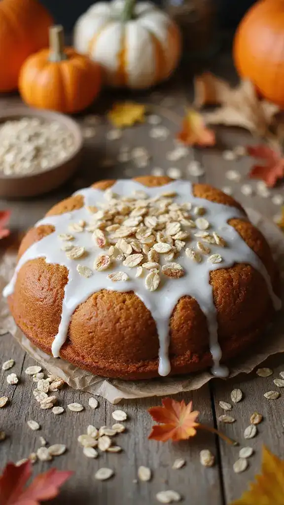 20 Seasonal Pumpkin Cake Recipes That Capture the Essence of Autumn (You Can't Miss #4!) - 14. Pumpkin Oatmeal Cake