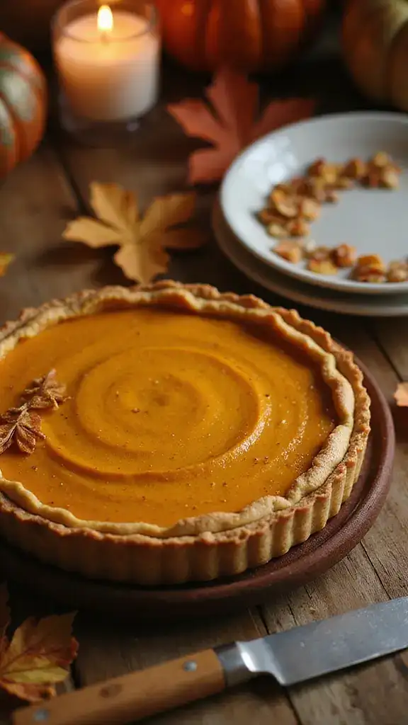 20 Seasonal Pumpkin Cake Recipes That Capture the Essence of Autumn (You Can't Miss #4!) - 18. Pumpkin Tart