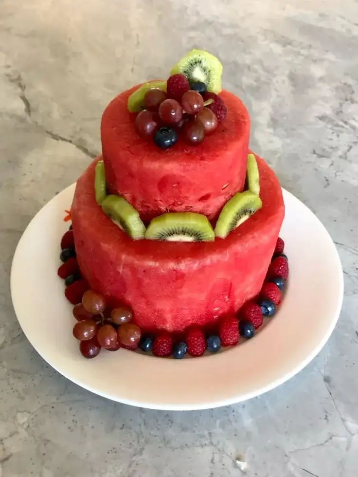 12 Easy Watermelon Birthday Cake Recipes That Will Wow Your Guests! - Classic Watermelon Cake