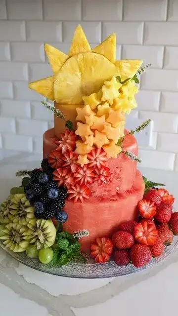 12 Easy Watermelon Birthday Cake Recipes That Will Wow Your Guests! - Themed Watermelon Cake
