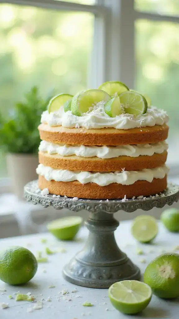 7 Gourmet Coconut Cake From Mix Recipes That Taste Like They’re from a Bakery! - 2. Layered Coconut Lime Delight