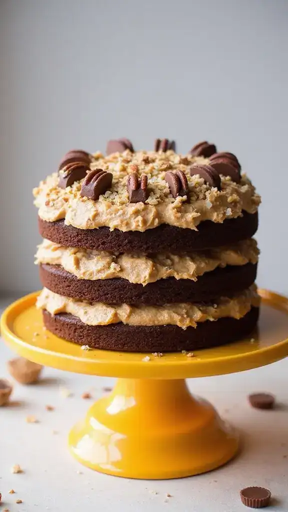 8 Creative Twists on Classic German Chocolate Cake That Will Wow Your Taste Buds! - 4. Peanut Butter Cup German Chocolate Cake