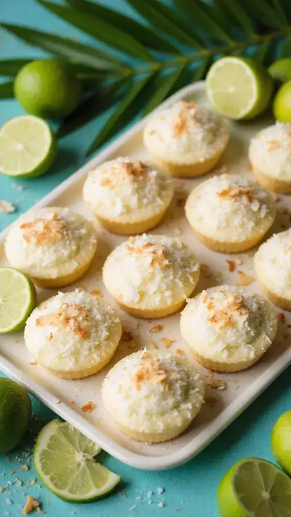 8 Mini Pound Cakes That Are Just Too Cute to Eat (But You Will!) - 5. Coconut Lime Mini Pound Cake