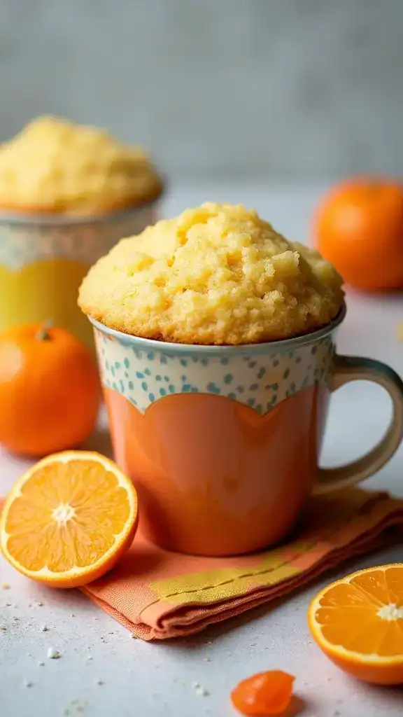 9 Quick and Simple Mandarin Orange Cake Recipes for Busy Bakers! - 4. Mandarin Orange Mug Cake
