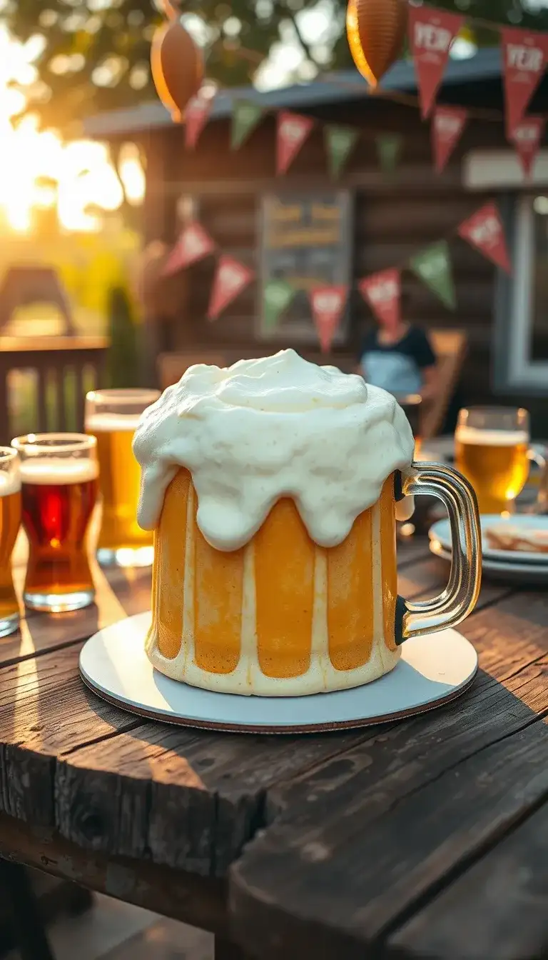 beer mug cake