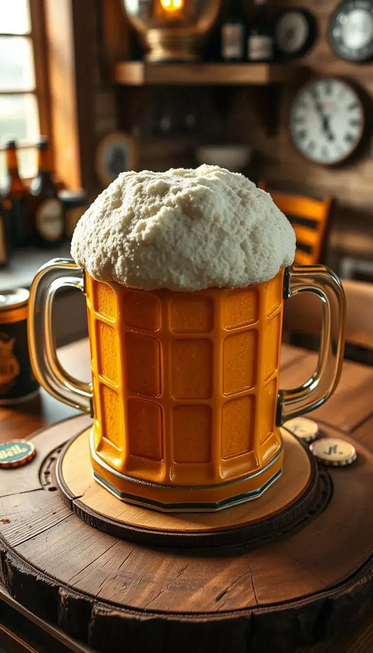 beer mug cake