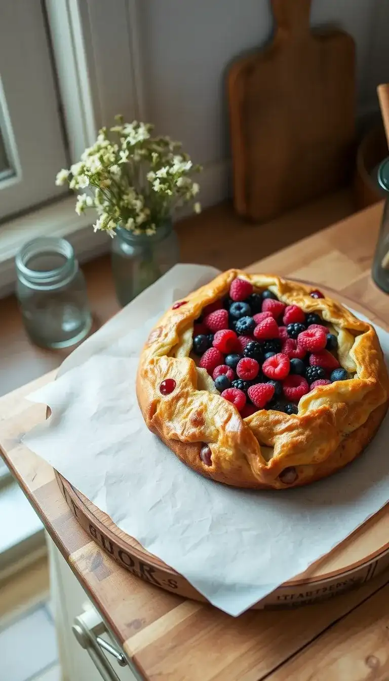 berry galette cake