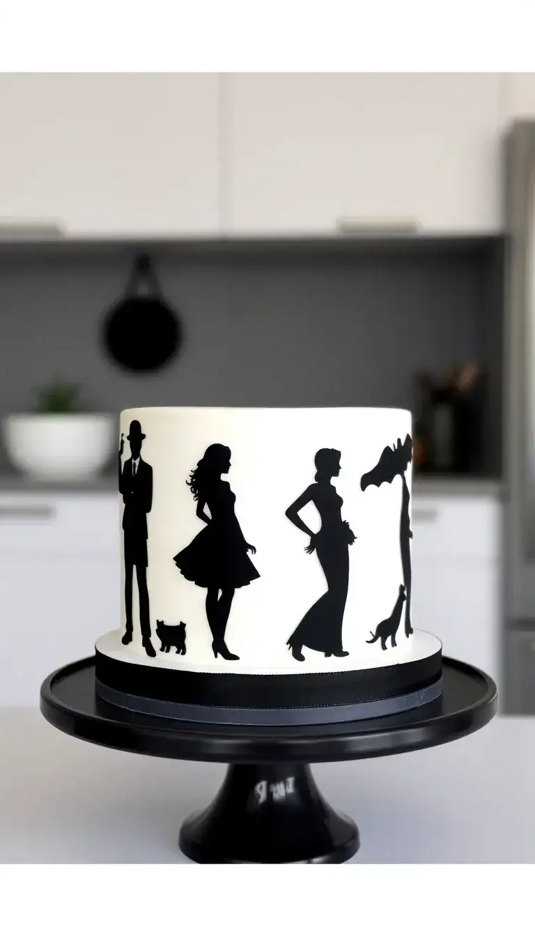 Black and White Silhouette Cake1.webp