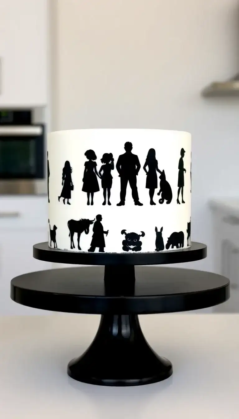 Black and White Silhouette Cake2.webp