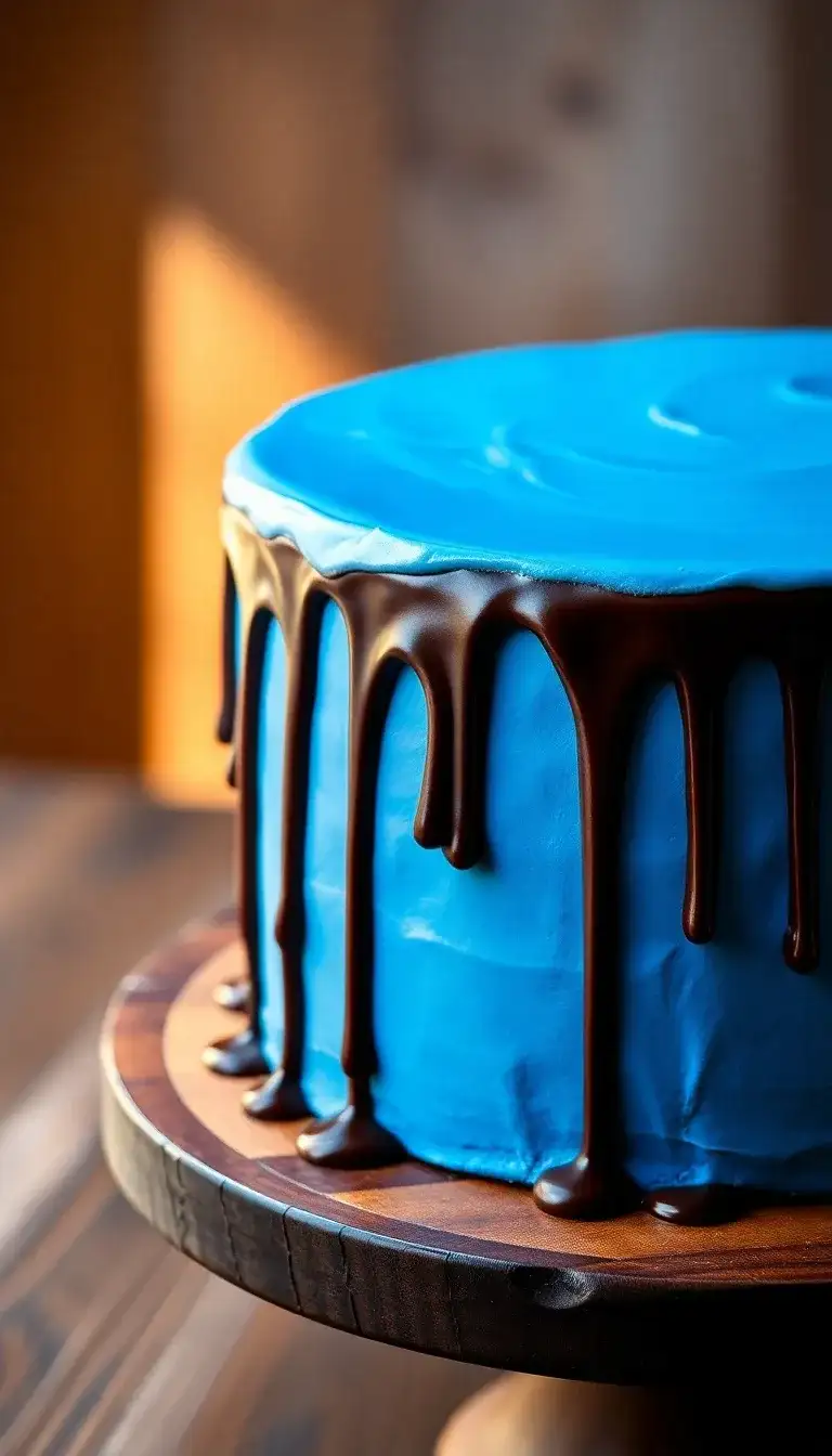 Blue Chocolate Drip Cake1.webp