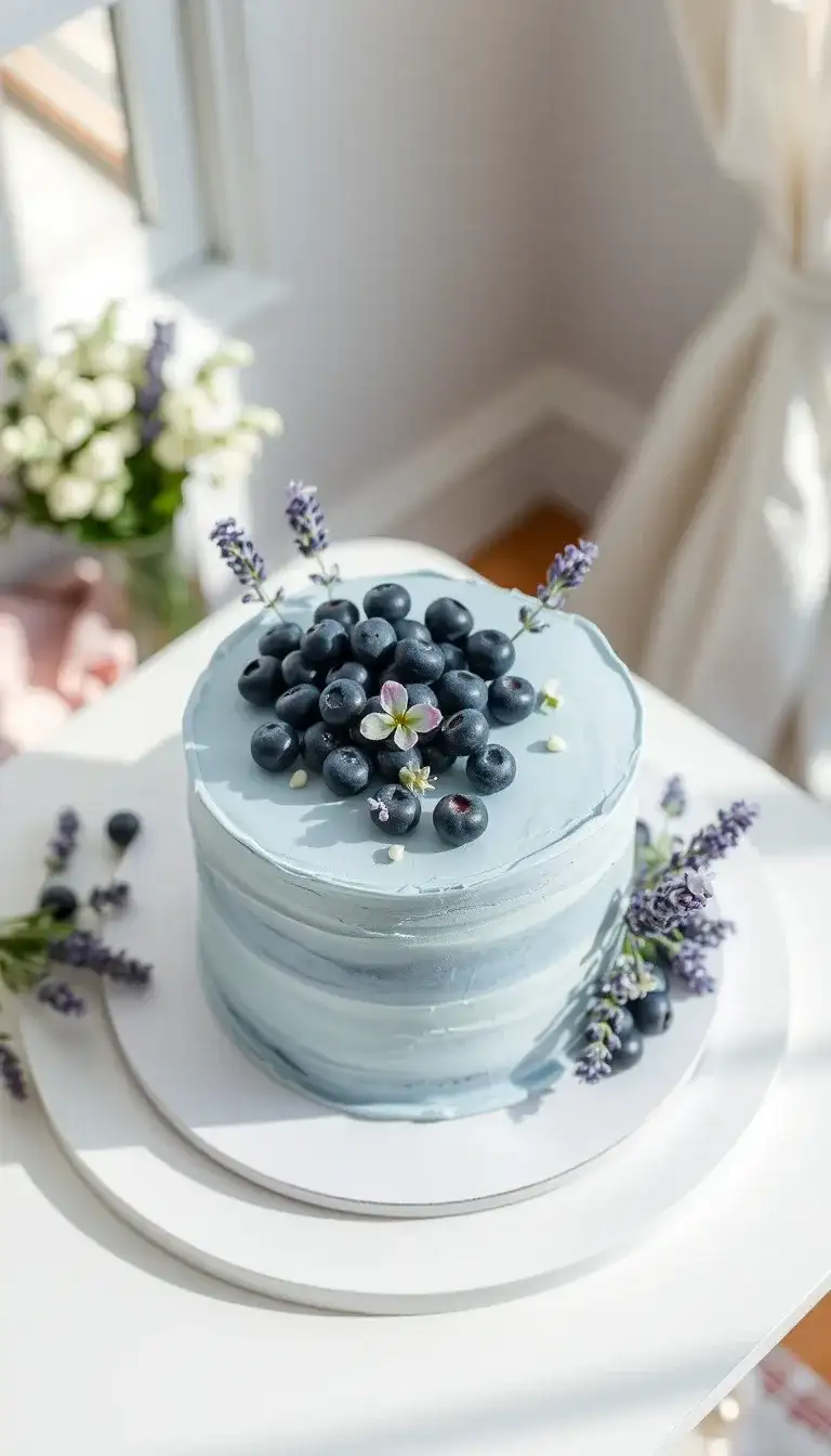 blueberry lavender cake
